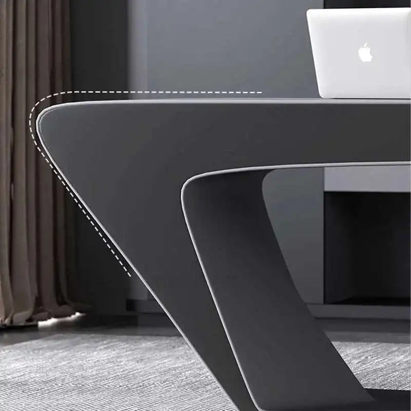 Modern Executive Office Desk - Smart Charging Hub Cable Management Luxury Desktop PC Accessories Bureau De Direction Furniture