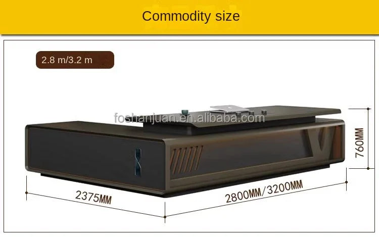 Modern Luxury Office Furniture Manager Ceo Boss Executive Office Desk Computer Table for Personal Office