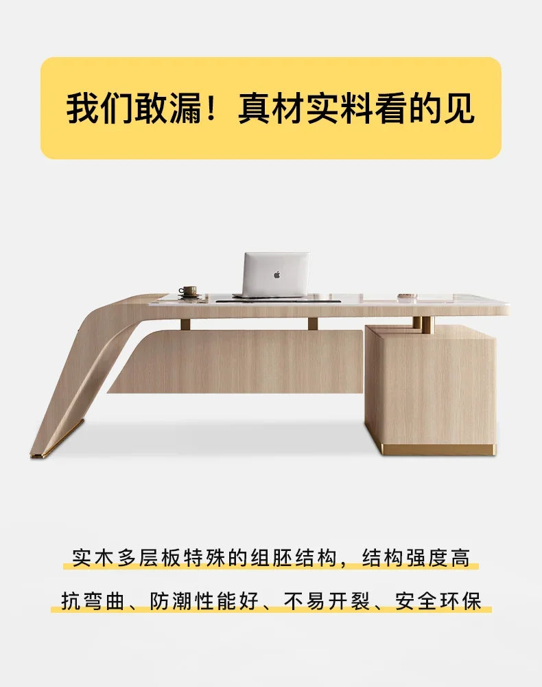 Designer Storage Office Desk Writing Asthetic Drawers Organizer Computer Desks Gaming White Mesa Para Computador Furniture