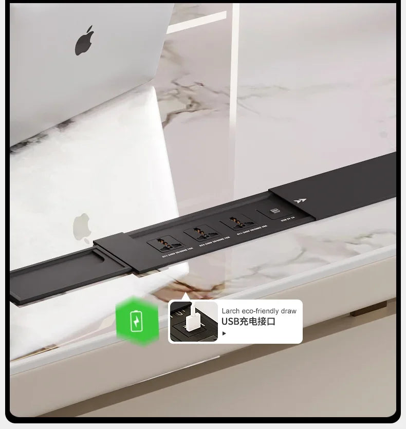 Designer Storage Office Desk Writing Asthetic Drawers Organizer Computer Desks Gaming White Mesa Para Computador Furniture