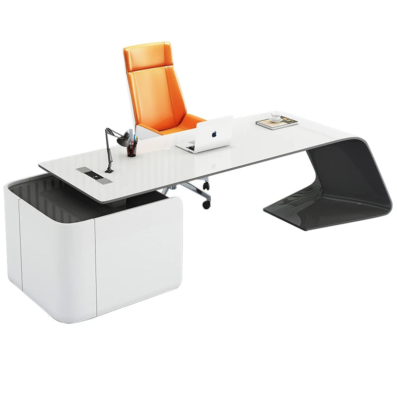Top Manufacturers Office Furniture Manager Desk Popular Modern Wooden Table CEO Executive Office Desk l Shaped Desk