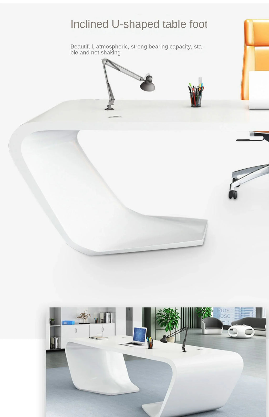 High End Manager Executive Desk L Shaped Wooden Desk Home Office Computer Table