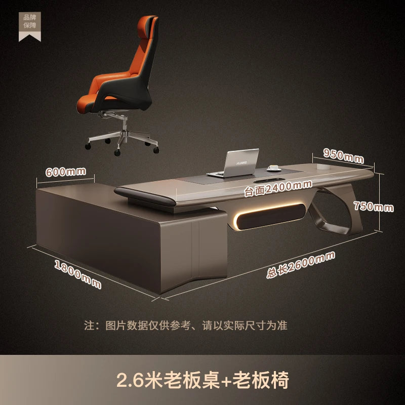 Luxury Floor Office Desk In Stock Secretary In Stock Long Office Desk European Work Bookshelf Escritorio Oficina Desk Furniture