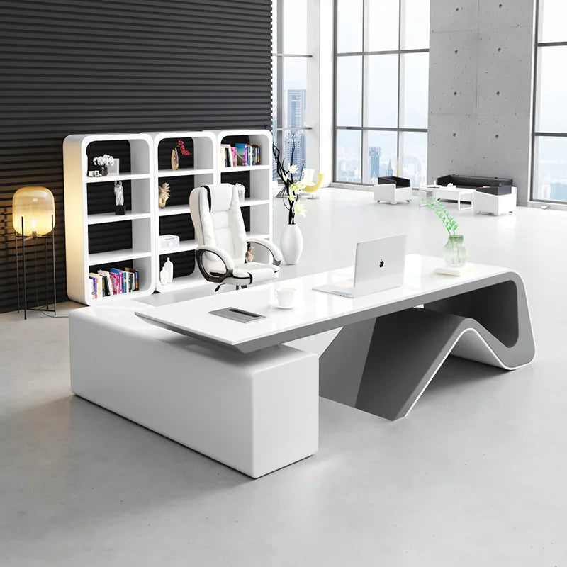 LBZ16 Modern Design  Boss Executive Office Desk With Storage Cabinet CEO Director Manager Executive Desk Office Furniture