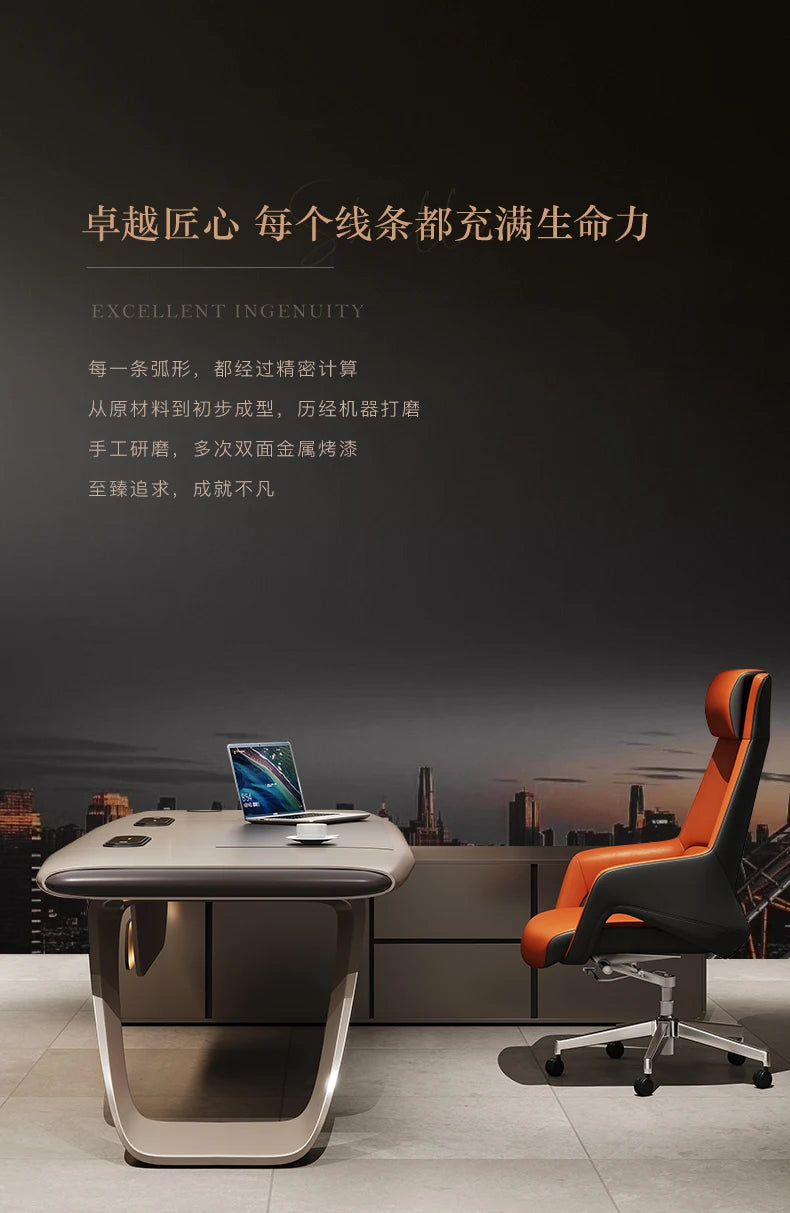 Luxury Floor Office Desk In Stock Secretary In Stock Long Office Desk European Work Bookshelf Escritorio Oficina Desk Furniture
