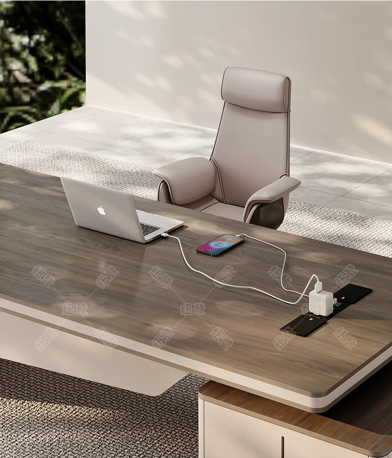 Design European Office Desk Modern Computer Standing Executive Office Desk Minimalist Organizers Scrivania Commercial Furniture
