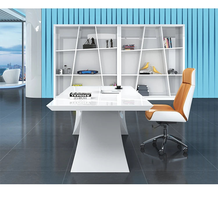 White Gaming Office Desk Large Household Luxury Laptop Computer Office Desk Corner Executive Writing Mesa Ordenador Furniture