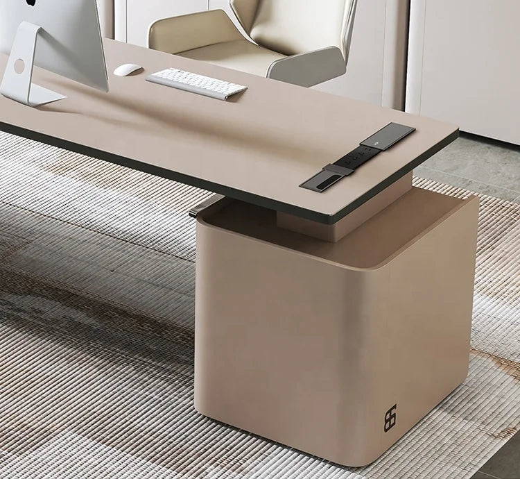 Office Desk Home Escritorio De Oficina Furniture Design Strong Mobilier De Bureau Home Executive Boss Luxury Office Desk GREY