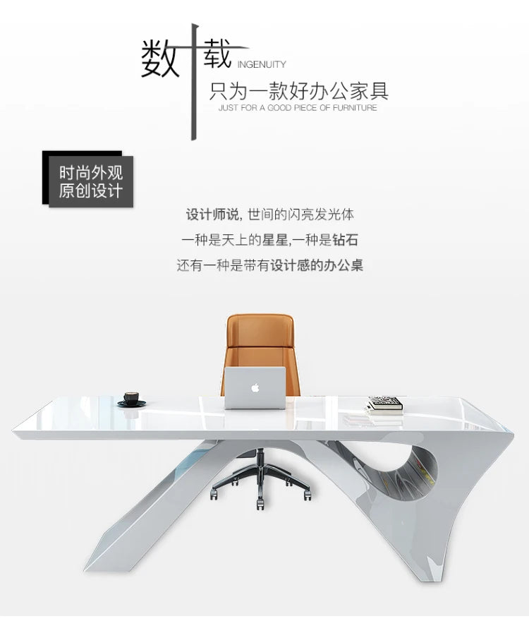 White Gaming Office Desk Large Household Luxury Laptop Computer Office Desk Corner Executive Writing Mesa Ordenador Furniture