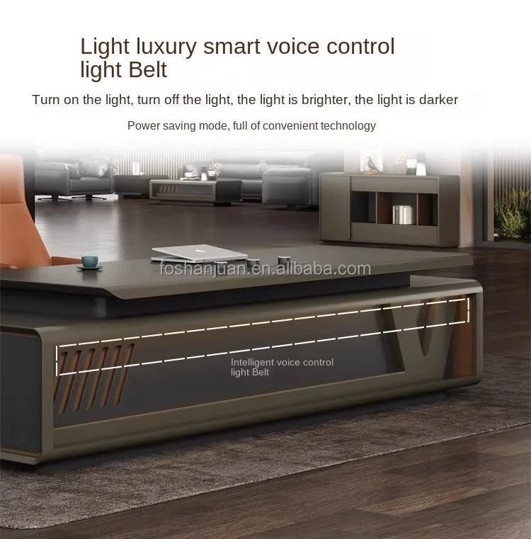 Modern Luxury Office Furniture Manager Ceo Boss Executive Office Desk Computer Table for Personal Office