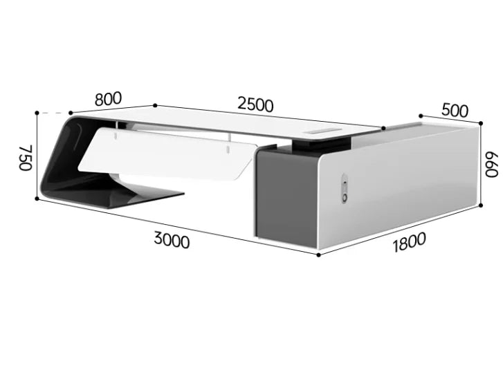 Creative Office Furniture Modern Design CEO Boss Desk Table General Manager Office Boss Desk l Type