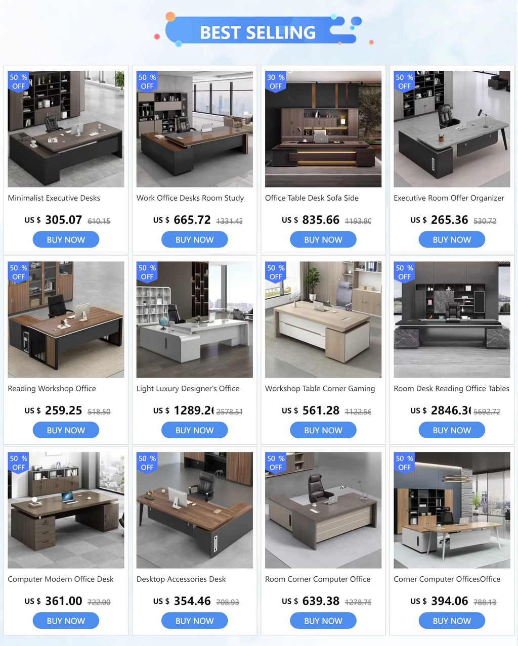 Light Luxury High-end Designer Office Desk Fashionable High-end Modern Simple European Japanese Luxury Office Desk Furniture