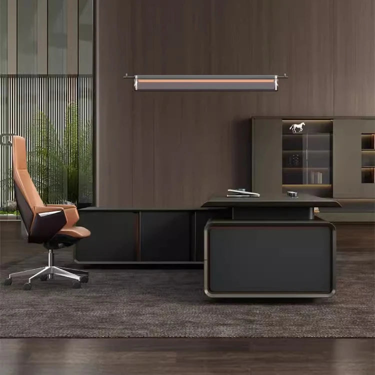 Modern Luxury Office Furniture Manager Ceo Boss Executive Office Desk Computer Table for Personal Office