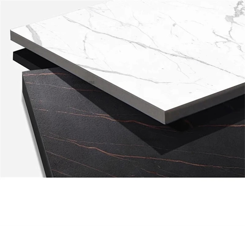 Italian Minimalist Rock Board Office Desks Home Study Table Integrated Light Luxury Office Furniture Modern Boss Computer Desk