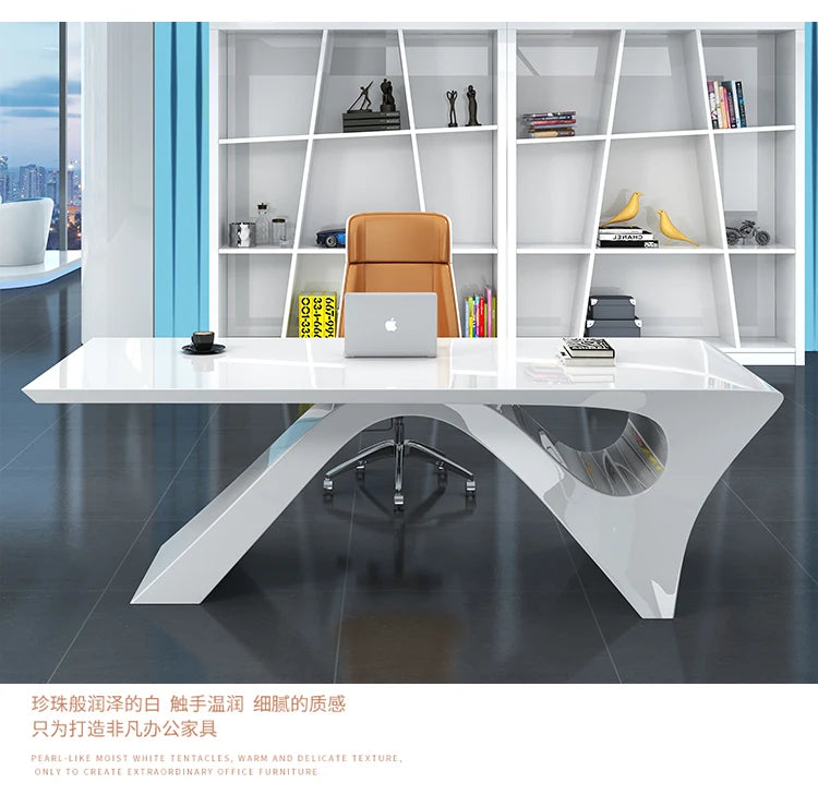 White Gaming Office Desk Large Household Luxury Laptop Computer Office Desk Corner Executive Writing Mesa Ordenador Furniture