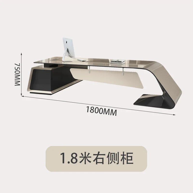 Creativity Organizer Office Desk Minimalist Secretary In Stock European Office Desk Work Light Luxury Escritorio Desk Furniture