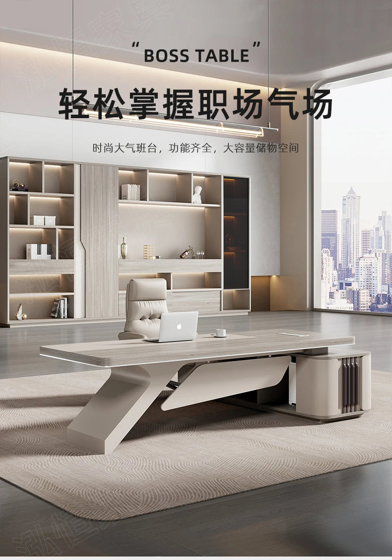 Unusual Executive Office Desk Creativity Drawers European Boss Computer Desks High End Designer Escritorio Oficina Furniture