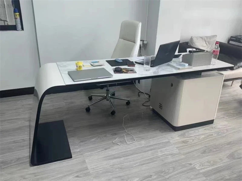 Modern High-end Office Desks Nordic Office Furniture Home Living Room Table Study Computer Desk Designer Light Luxury Boss Desk